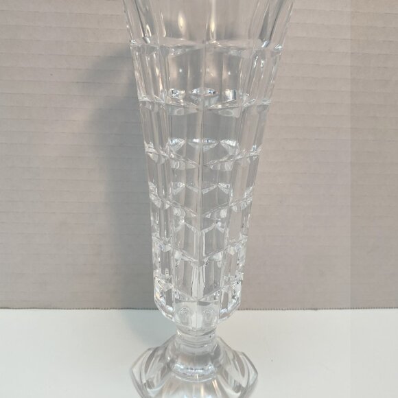 Cristal d'Arques Durand Vintage Footed Vase, Soliflor, 9 inches / 24% Lead - Picture 3 of 6